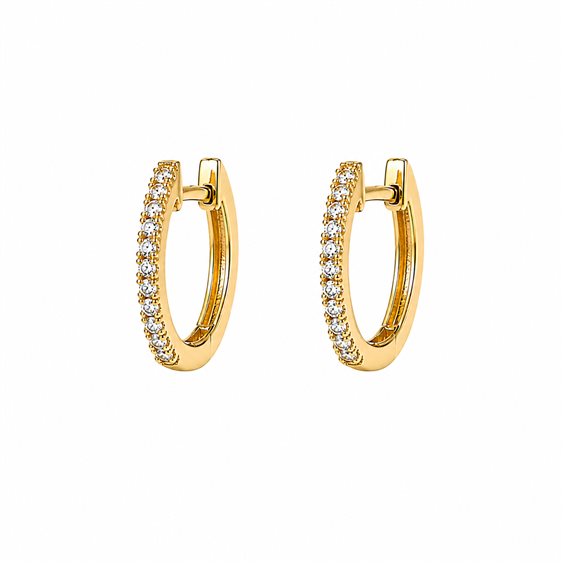 Orecchini Vidali Gioielli Donna in Oro giallo Zircone OROR-12-34 - OROR-12-34